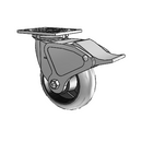 4.06109.555 COND BRK4 Colson Swivel Caster