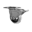4.06109.555 COND MTG2 BRK2 LH7.25 Colson Swivel Caster