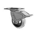 4.06109.555 COND MTG2 BRK4 Colson Swivel Caster