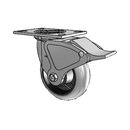 4.06109.555 COND MTG2 BRK4 LH7.25 Colson Swivel Caster