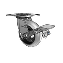 4.06109.555 COND MTG4 BRK1 SEAL LH7.25 Colson Swivel Caster