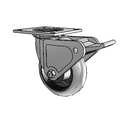 4.06109.555 COND MTG4 BRK2 LH7.25 Colson Swivel Caster