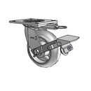 4.06109.555 MTG64 BRK1 LH7.25 Colson Swivel Caster