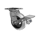 4.06109.559 COND BRK1 LH7.25 Colson Swivel Caster