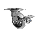 4.06109.559 COND MTG2 BRK1 LH7.25 Colson Swivel Caster
