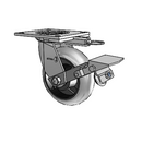 4.06109.559 COND MTG64 BRK1 LH7.25 Colson Swivel Caster