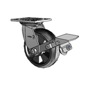 4.06109.5B1 BRK1 SEAL LH7.25 Colson Swivel Caster