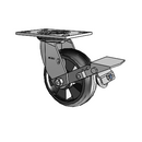 4.06109.5B1 MTG2 BRK1 SEAL Colson Swivel Caster