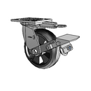 4.06109.5B1 MTG61 BRK1 LH7.25 Colson Swivel Caster