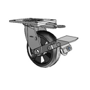 4.06109.5B1 MTG64 BRK1 Colson Swivel Caster