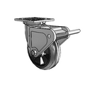 4.06109.5B1 SS BRK2 Colson Stainless Steel Swivel Caster