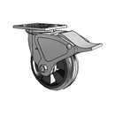 4.06109.5B9 BRK4 LH7.25 Colson Swivel Caster