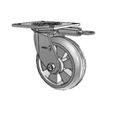 4.06109.5E1 MTG54 LH7.25 Colson Swivel Caster