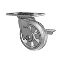 4.06109.5E9 MTG2 BRK3 LH7.25 Colson Swivel Caster