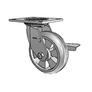 4.06109.5E9 MTG4 BRK3 SEAL Colson Swivel Caster