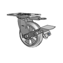 4.06109.5E9 MTG52 BRK1 Colson Swivel Caster