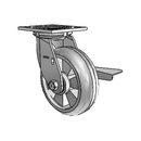 4.06109.5E9 SS BRK3 Colson Stainless Steel Swivel Caster