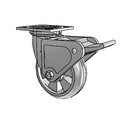4.06109.5F1 BRK2 Colson Swivel Caster