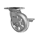 4.06109.5F1 BRK3 LH7.25 WB11 Colson Swivel Caster
