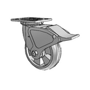 4.06109.5F1 BRK4 Colson Swivel Caster