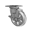 4.06109.5F1 BRK7 LH7.25 Colson Swivel Caster