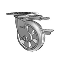 4.06109.5F1 MTG51 BRK3 LH7.25 WB11 Colson Swivel Caster