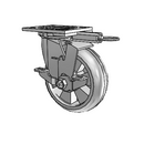 4.06109.5F1 MTG61 BRK7 LH7.25 Colson Swivel Caster