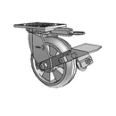 4.06109.5F5 MTG61 BRK1 LH7.25 Colson Swivel Caster