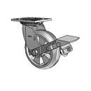 4.06109.5F9 BRK1 SEAL Colson Swivel Caster