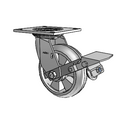 4.06109.5F9 MTG4 BRK1 SEAL Colson Swivel Caster