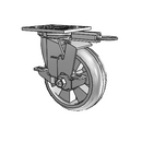4.06109.5F9 MTG51 BRK7 LH7.25 Colson Swivel Caster