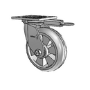 4.06109.5F9 MTG51 LH7.25 Colson Swivel Caster