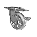 4.06109.5F9 MTG61 BRK3 Colson Swivel Caster