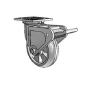 4.06109.5F9 SS BRK2 Colson Stainless Steel Swivel Caster