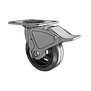 4.06109.649.7 MTG4 BRK4 LH7.25 Colson Swivel Caster