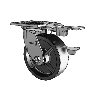 4.06109.831 MTG81 BRK3 LH7.25 WB11 Colson Swivel Caster
