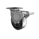 4.06109.831 SS BRK2 Colson Stainless Steel Swivel Caster