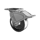 4.06109.832 BRK4 LH7.25 Colson Swivel Caster