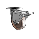 4.06109.834 HT SS BRK2 Colson Stainless Steel Swivel Caster