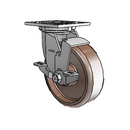 4.06109.834 HT SS BRK7 Colson Stainless Steel Swivel Caster