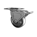 4.06109.835 EN MTG2 BRK2 LH7.25 Colson Swivel Caster