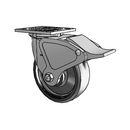 4.06109.839 EN BRK4 LH7.25 Colson Swivel Caster