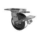4.06109.839 MTG62 BRK1 LH7.25 Colson Swivel Caster