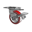 4.06109.921 MTG52 BRK1 LH7.25 Colson Swivel Caster