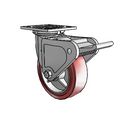 4.06109.921 SS BRK2 Colson Stainless Steel Swivel Caster