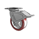 4.06109.925 BRK4 Colson Swivel Caster