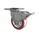 4.06109.925 MTG4 BRK2 Colson Swivel Caster