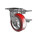 4.06109.929 SS BRK3 MTG81 Colson Stainless Steel Swivel Caster