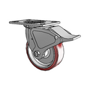 4.06109.931 MTG2 BRK4 LH7.25 Colson Swivel Caster