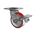 4.06109.931 MTG4 BRK1 SEAL Colson Swivel Caster